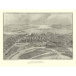 Veduta antica USA: Providence 1896.