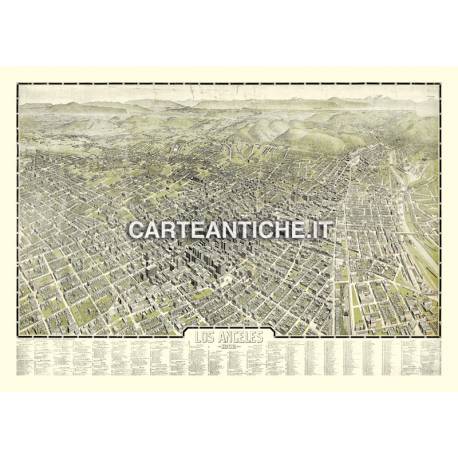 Veduta antica USA: Los Angeles 1909.