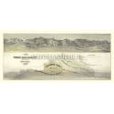 Veduta antica USA: miniere e città nel 1875
