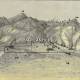 Veduta antica USA: miniere e città nel 1875. Zoom 2.