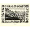 Veduta antica USA: Virginia City 1891