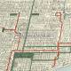 Mappa ferrovie sopraelevate di Chicago 1908. Zoom 3.