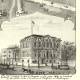 Veduta antica USA: Charleston 1874. Zoom 1.