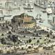 Veduta antica USA: porto di New York City 1892. Zoom 1.