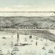 Veduta antica USA: porto di New York City 1892. Zoom 2.