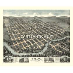Veduta antica USA: Ottawa 1872.