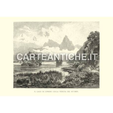 Veduta antica Svizzera: Lago di Lowerz