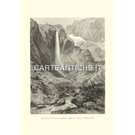 Veduta antica Svizzera: Cascata di Faulenbach