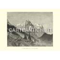 Veduta antica Svizzera: Wellhorn e Wetterhorn.