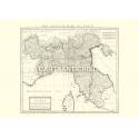 Mappa Italia del nord 1701