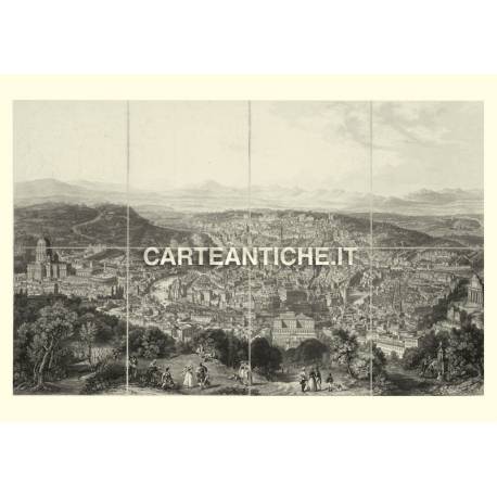 Veduta antica Roma 1869