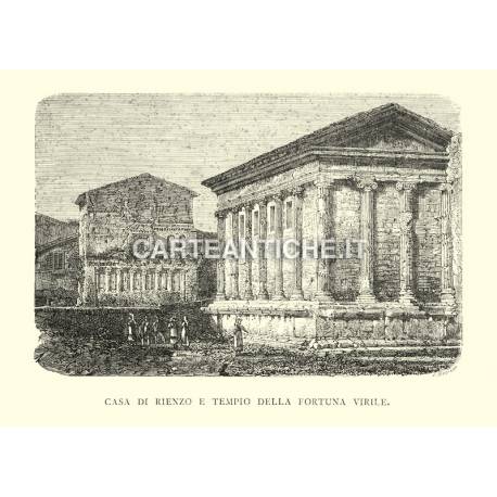 Casa di Rienzo e Tempio della Fortuna Virile.