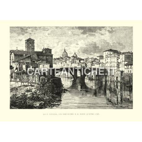 Isola Tiberina - San Bartolomeo e il Ponte Quattro Capi