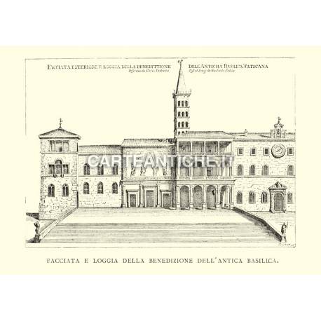 Basilica Vaticana antica - facciata esterna.