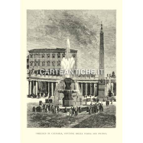 Obelisco di Caligola - Fontane di piazza San Pietro