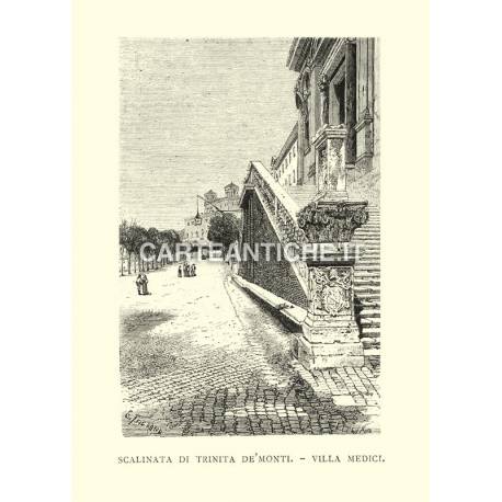 Scalinata di Trinità de' Monti - Villa Medici.