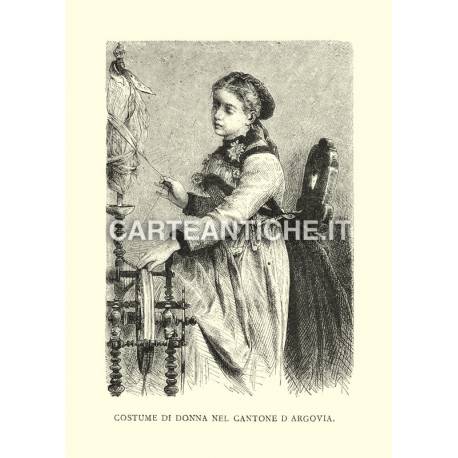 Costume di donna nel Cantone D'Argovia