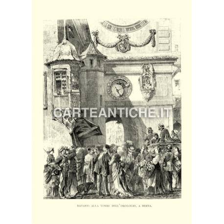 Davanti alla Torre dell'orologio a Berna