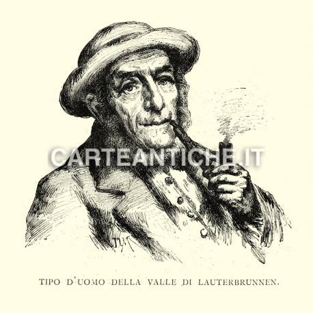Tipo di uomo della Valle di Lauterbrunnen