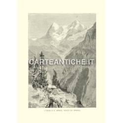 L'Eiger e il Monch, veduti da Murren