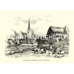 Villaggio di Meierhof nell'Obersaxen
