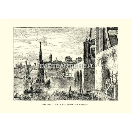 Mantova, Veduta del Ponte San Giorgio.