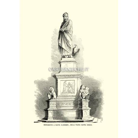 Monumento a Dante Alighieri, Piazza Santa Croce.