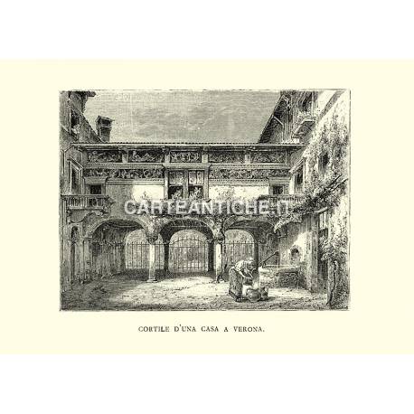 Cortile di una casa a Verona.