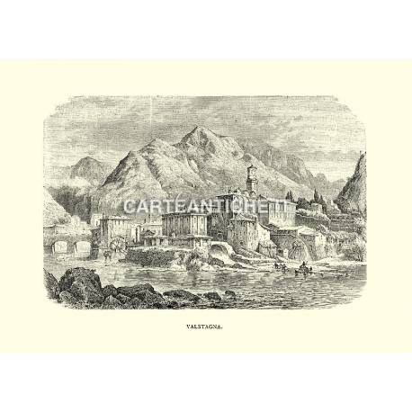 Veduta antica di Valstagna.