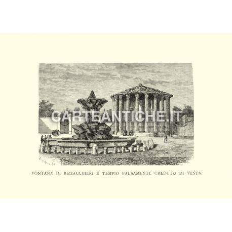 Fontana di Bizzacchieri e tempio falsamente creduto di Vesta.