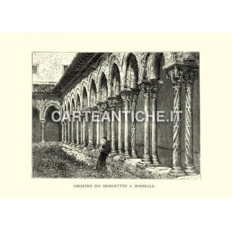 Chiostro dei Benedettini a Monreale.