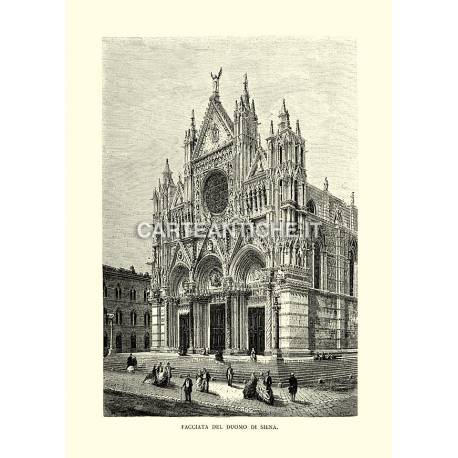 Facciata del Duomo di Siena.