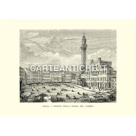 Siena - Veduta della Piazza del Campo.