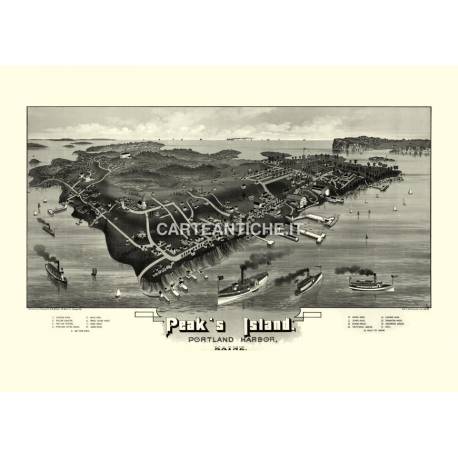 Peaks Island, Portland harbor, Maine (1886)