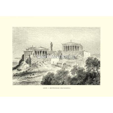 Atene, ricostruzione dell'Acropoli.