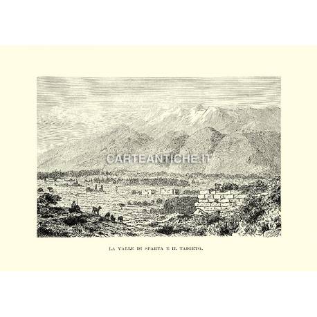 La Valle di Sparta e il Taigeto.