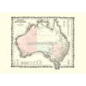 Carta geografica dell'Australia (1861)