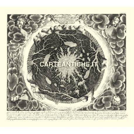 Carta antica: Mondo Sotterraneo 05 - Kircher 1668