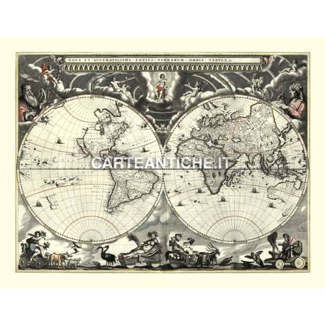 Carta antica: Mappa del Mondo 06 - J. Blaeu 1684
