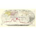 Carta antica: Mappa Giapponese del Mondo 09 - Naniwa 1785