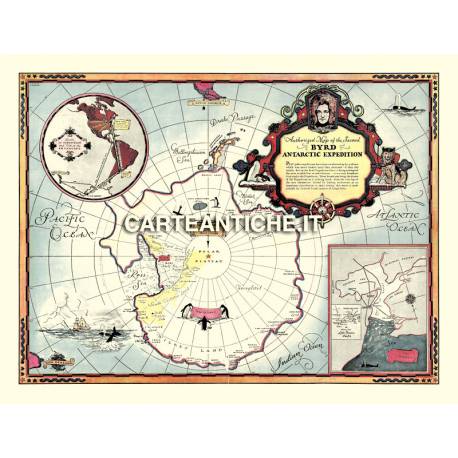 Antartide 01 - Mappa seconda Spedizione 1934