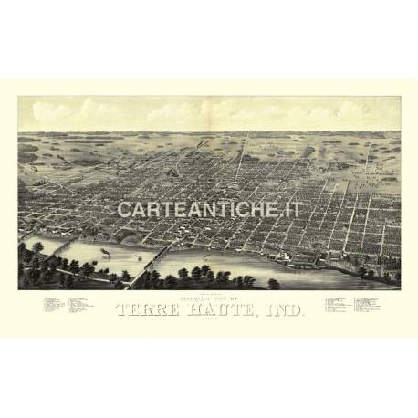 Veduta antica: USA - Terre Haute 1880