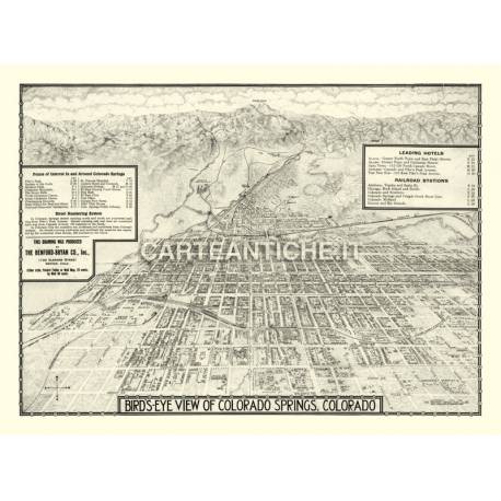Veduta antica: USA - Colorado Springs 1909