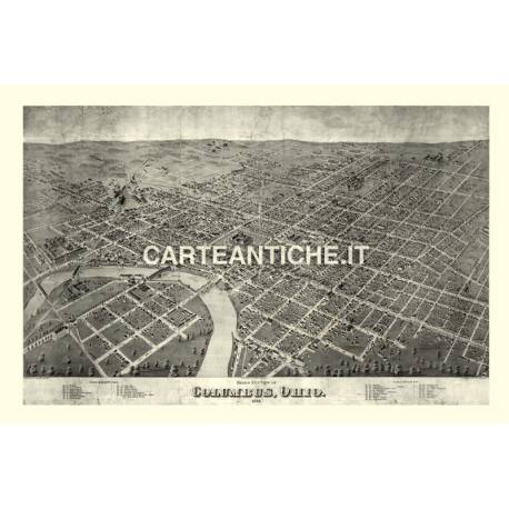 Veduta antica: USA - Columbus 1872.
